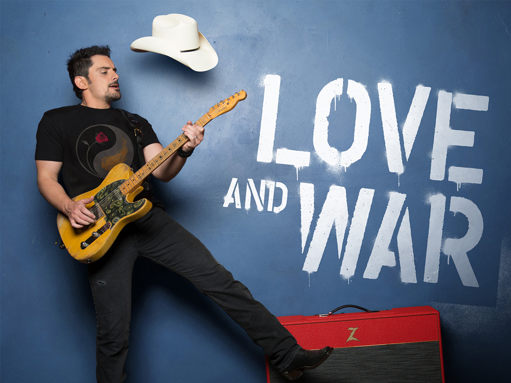 Brad Paisley’s New Album, “Love and War,” Features Collaborations With Mick Jagger, John Fogerty, Timbaland, Whisperin’ Bill & Johnny Cash